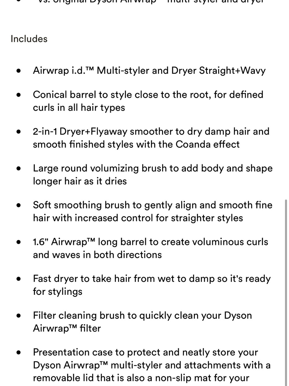 Dyson Airwrap i.d. Multi-styler and Dryer for Straight + Wavy Hair - Amber Silk - Picture 11 of 14